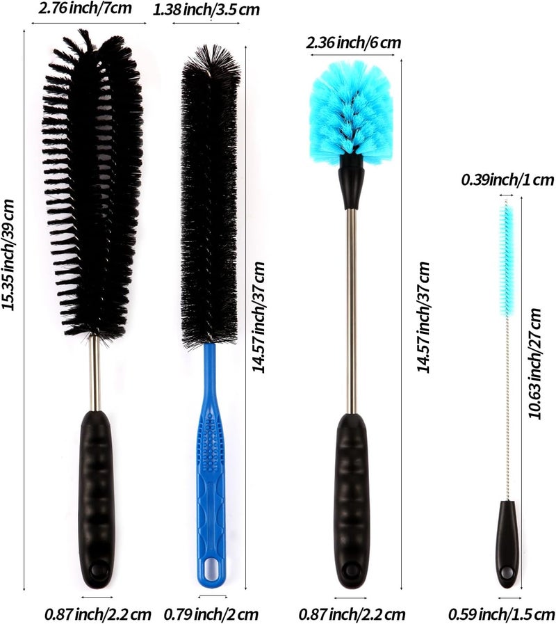 Suseg 11 in 1 Fish Tank Aquarium Cleaning Brush Kit,Aquarium brushSutiable for Acrylic Fish Tank, and Plastic Fish Tank,Glass Fish Tank,Non Rusting,Fish Tank Cleaning Tools - Image 3